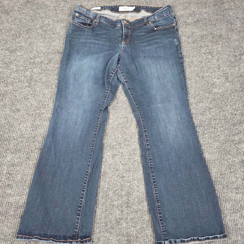 Torrid Relaxed Boot Jeans Dark Wash Plus Size 16 Denim Pants 26240